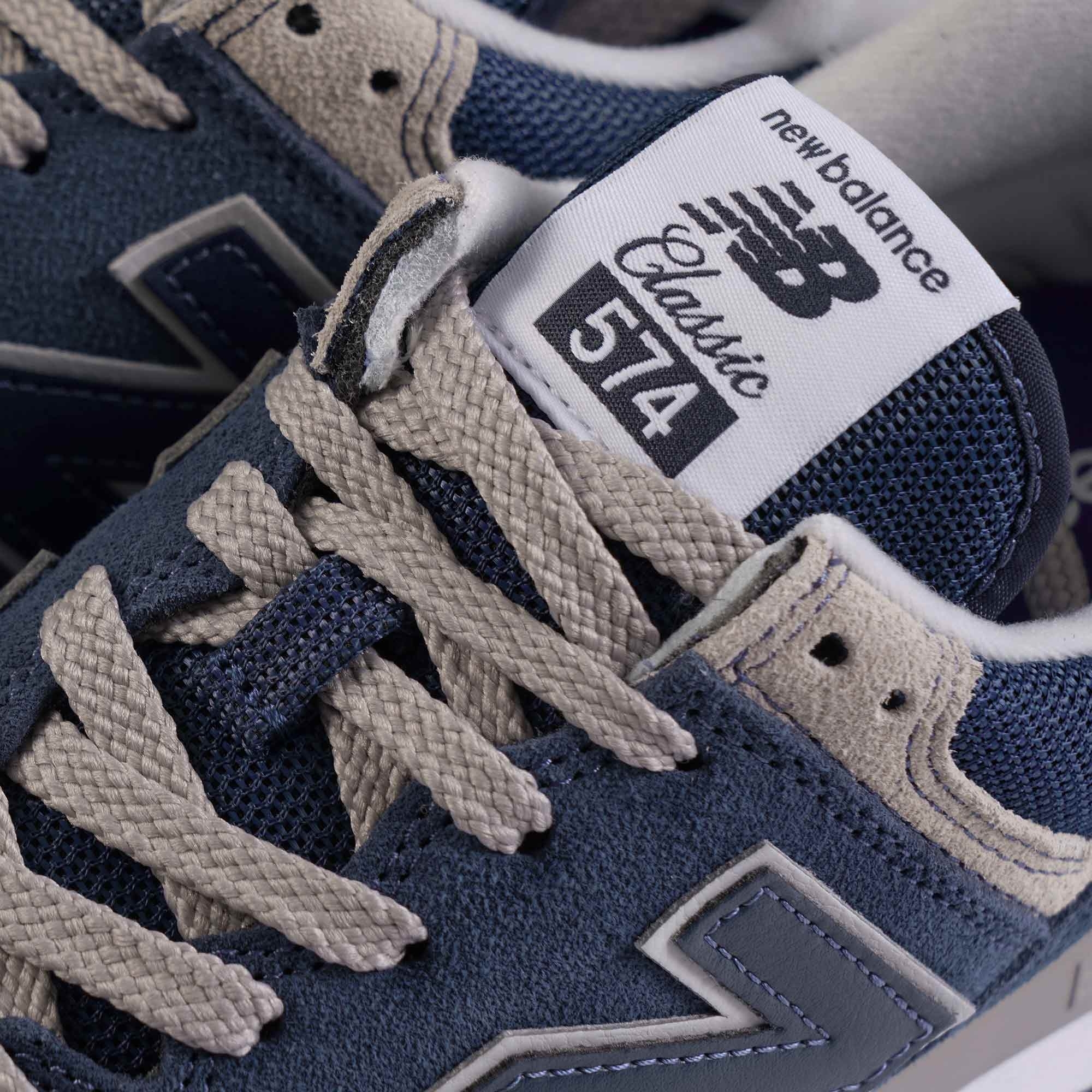 New balance 574 sales navy blue grey