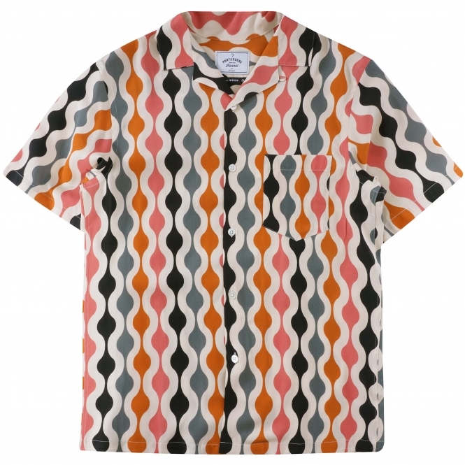 Portuguese Flannel Portuguese Flannel Drop 2 Shirt - Pink/Orange/Black/Grey